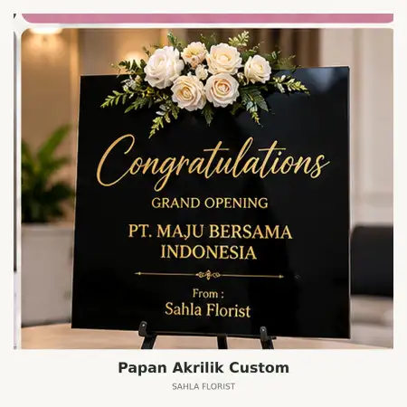 Papan Bunga Akrilik Boven Digoel